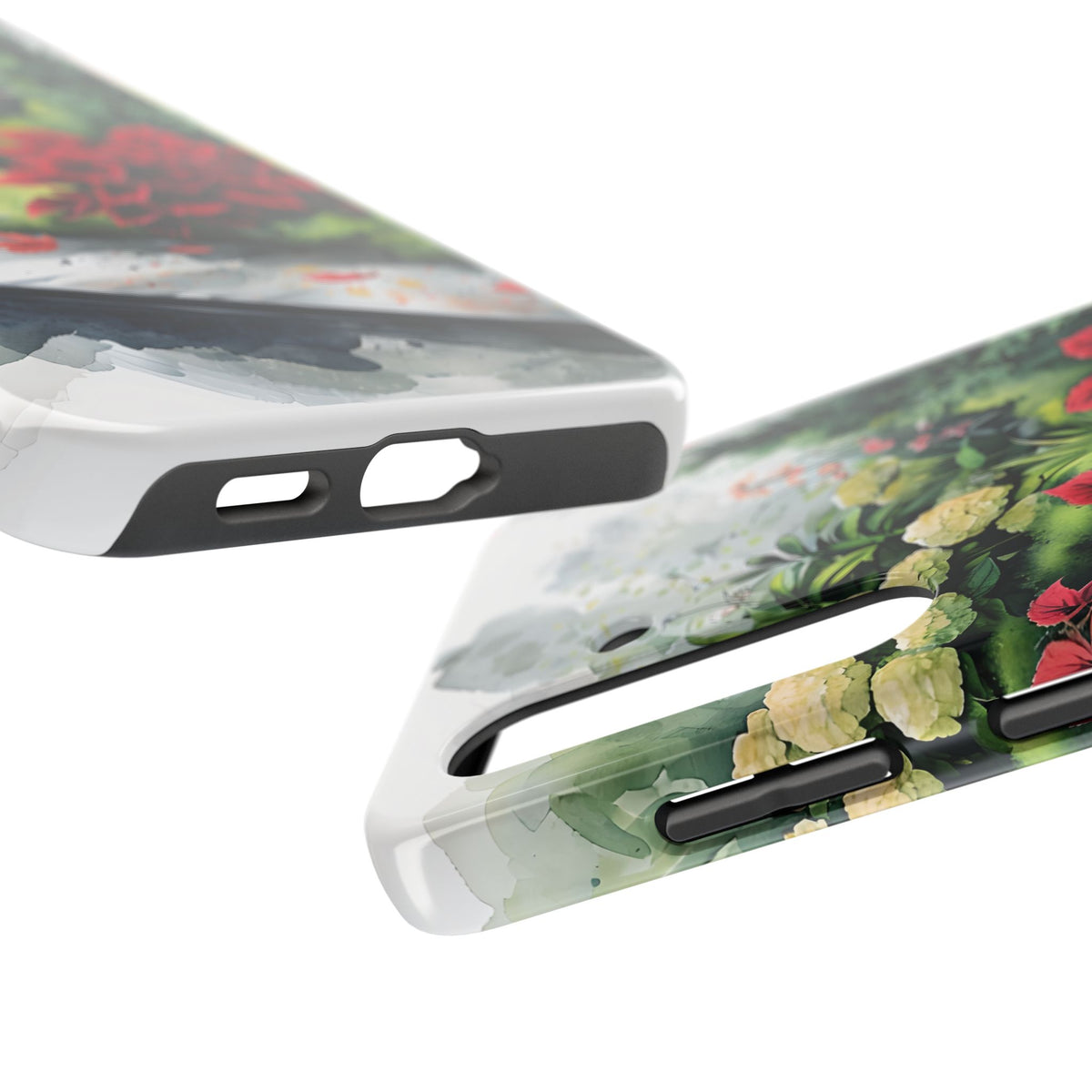 Vibrant Floral Tough Phone Cases, Botanical Art Case, Nature Lover Gift, Phone Protection, Eco-Friendly Phone Accessories