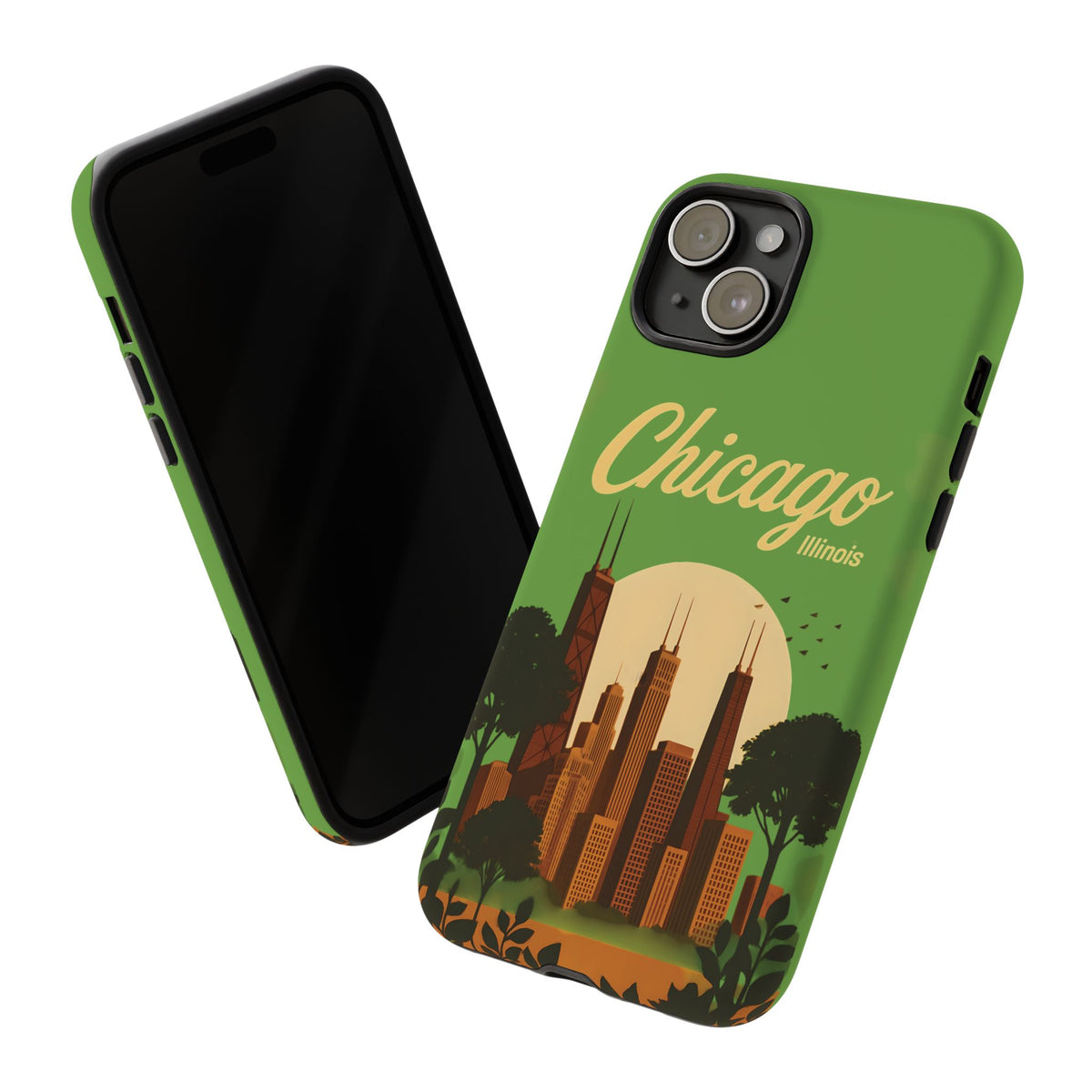 Chicago Skyline Phone Case Tough Cases, Urban Aesthetic, Travel Lover Gift, Modern Design, Protection Accessory