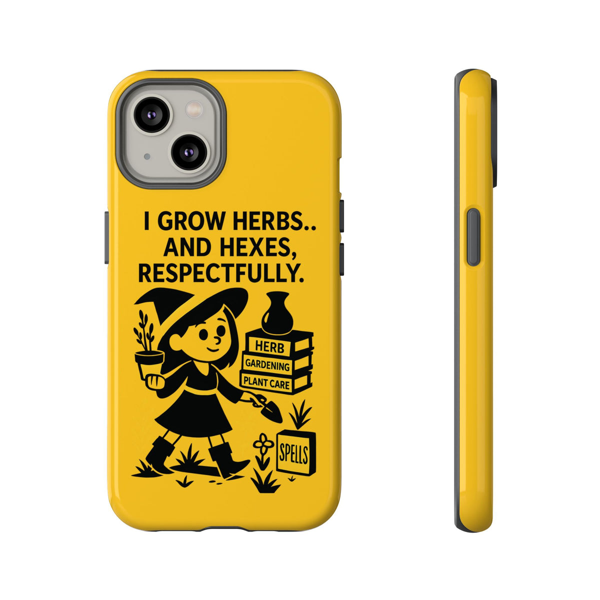 Herb Gardener Phone Case, Gardening Gift, Witchy Phone Cover, Floral Phone Protector, Colorful Plant Care Case