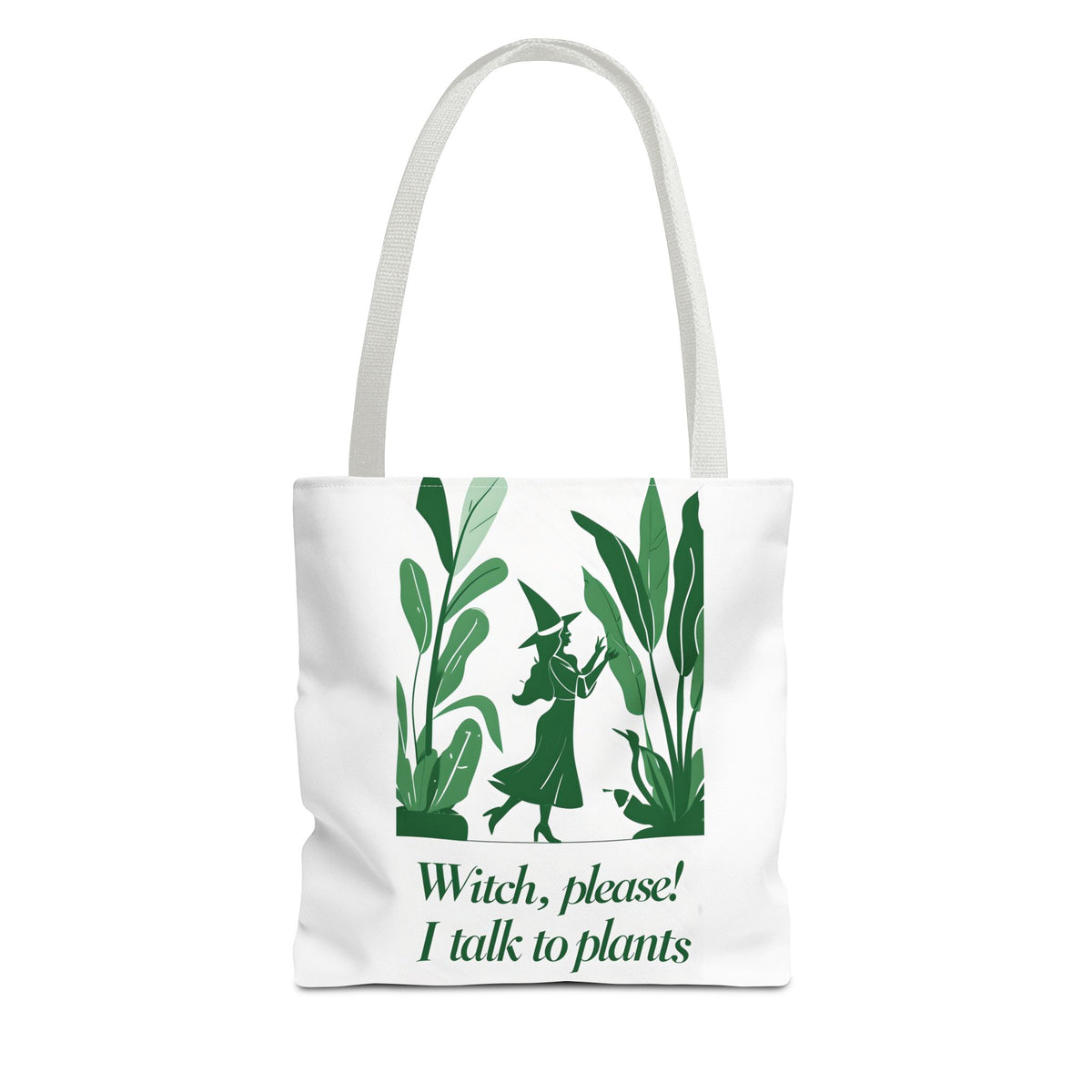 Witchy Plant Lover Tote Bag, Perfect for Gardening Gifts, Eco-Friendly Shopping, Casual Everyday Use, Gift for Nature Enthusiasts