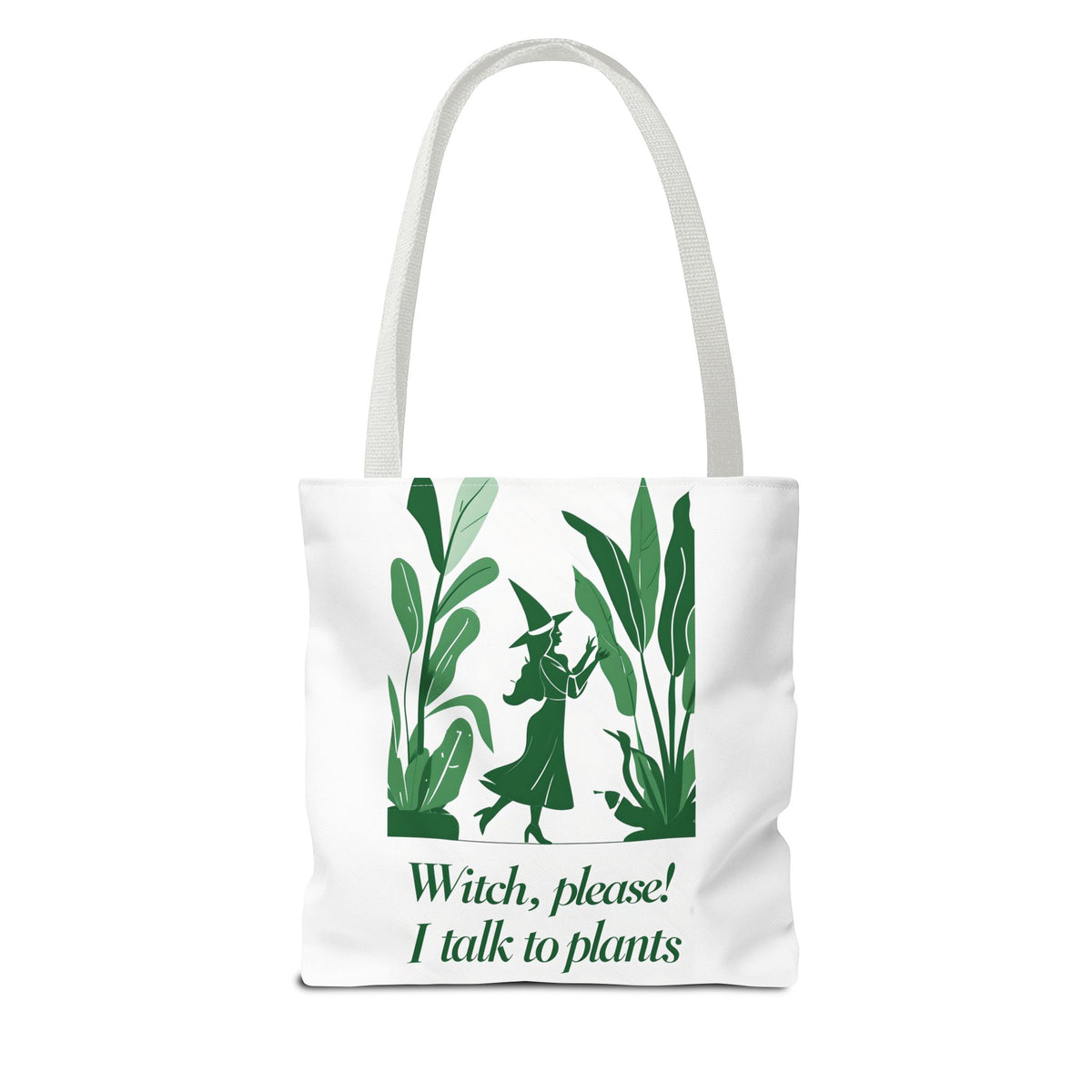 Witchy Plant Lover Tote Bag, Perfect for Gardening Gifts, Eco-Friendly Shopping, Casual Everyday Use, Gift for Nature Enthusiasts