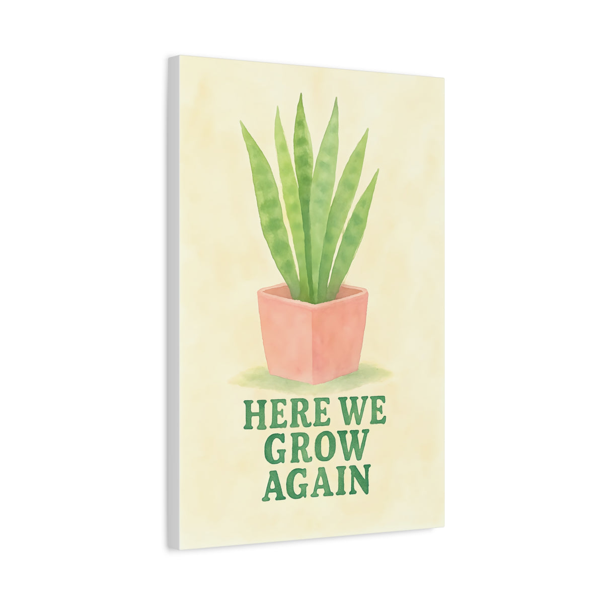 Indoor Plant Art Canvas, Botanical Wall Decor, Succulent Print, Home Gardening Gift, Room Decor for Plant Lovers