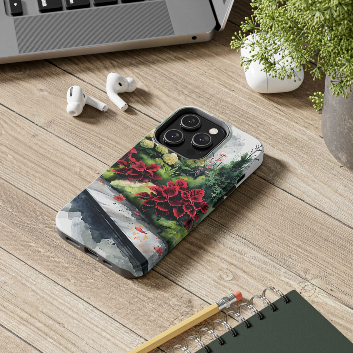 Vibrant Floral Tough Phone Cases, Botanical Art Case, Nature Lover Gift, Phone Protection, Eco-Friendly Phone Accessories