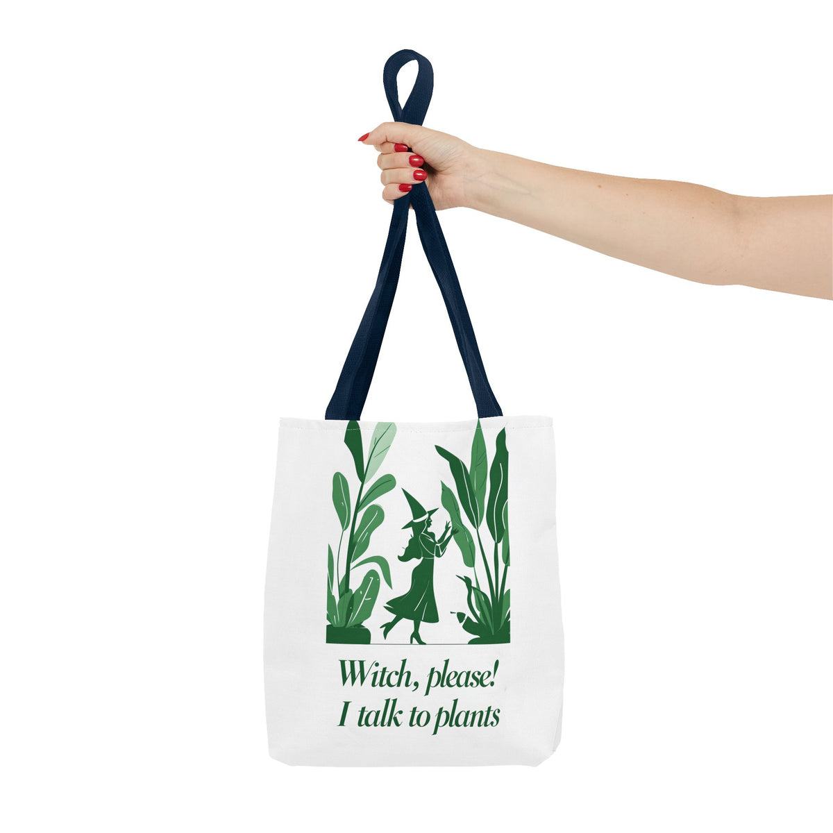 Witchy Plant Lover Tote Bag, Perfect for Gardening Gifts, Eco-Friendly Shopping, Casual Everyday Use, Gift for Nature Enthusiasts