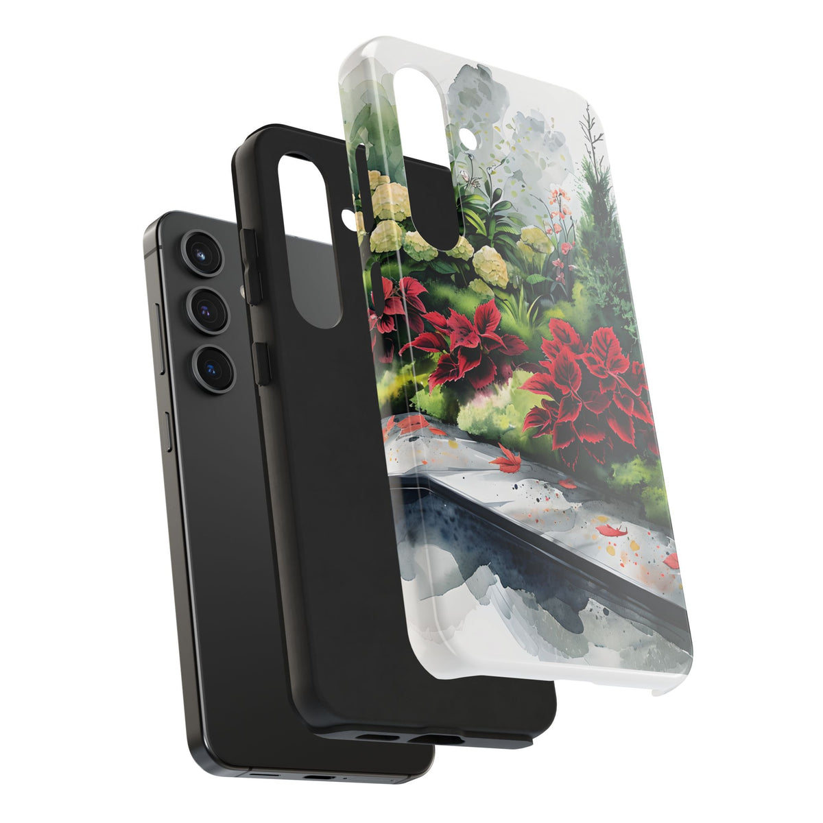 Vibrant Floral Tough Phone Cases, Botanical Art Case, Nature Lover Gift, Phone Protection, Eco-Friendly Phone Accessories