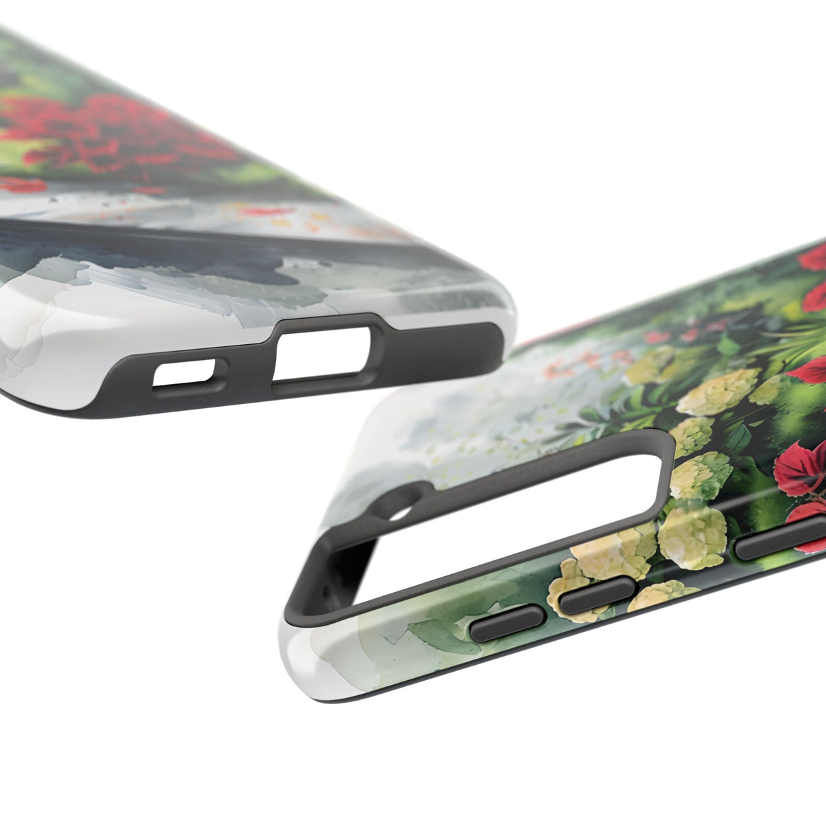 Vibrant Floral Tough Phone Cases, Botanical Art Case, Nature Lover Gift, Phone Protection, Eco-Friendly Phone Accessories