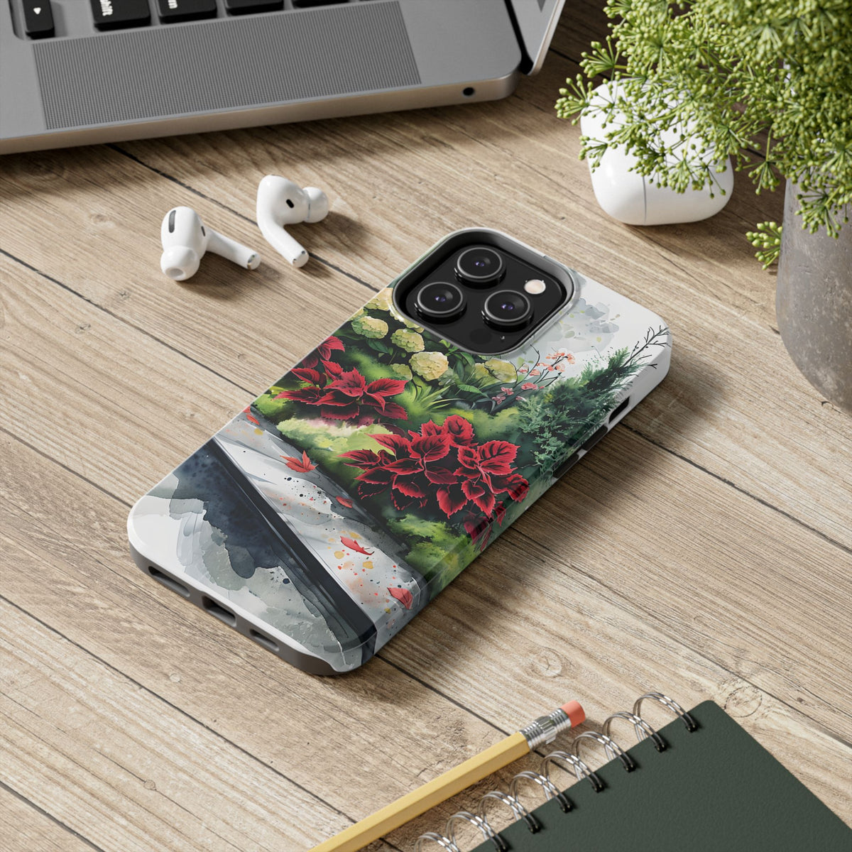 Vibrant Floral Tough Phone Cases, Botanical Art Case, Nature Lover Gift, Phone Protection, Eco-Friendly Phone Accessories