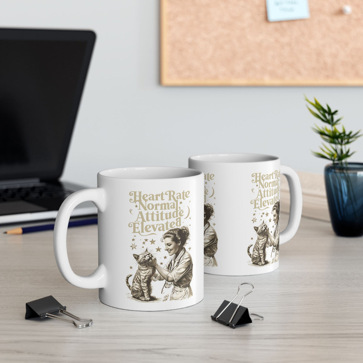 Veterinarian Mug, Funny Cat Lover Gift, Ceramic Tea Cup, 11oz 15oz Sizes, Gift for Vet Tech, Animal Clinic Office Decor, Vet School Student
