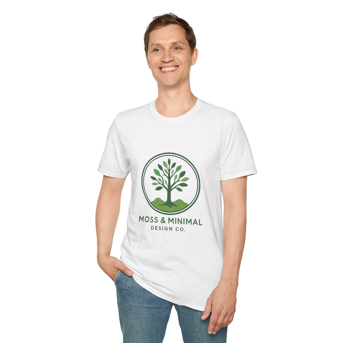 Minimalist Nature T-Shirt | Eco-Friendly Apparel, Gift for Nature Lovers, Sustainable Fashion, Tree Design Tee, Unisex Softstyle Shirt