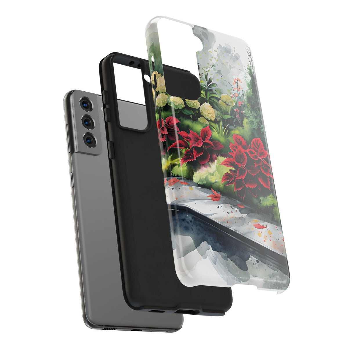 Vibrant Floral Tough Phone Cases, Botanical Art Case, Nature Lover Gift, Phone Protection, Eco-Friendly Phone Accessories