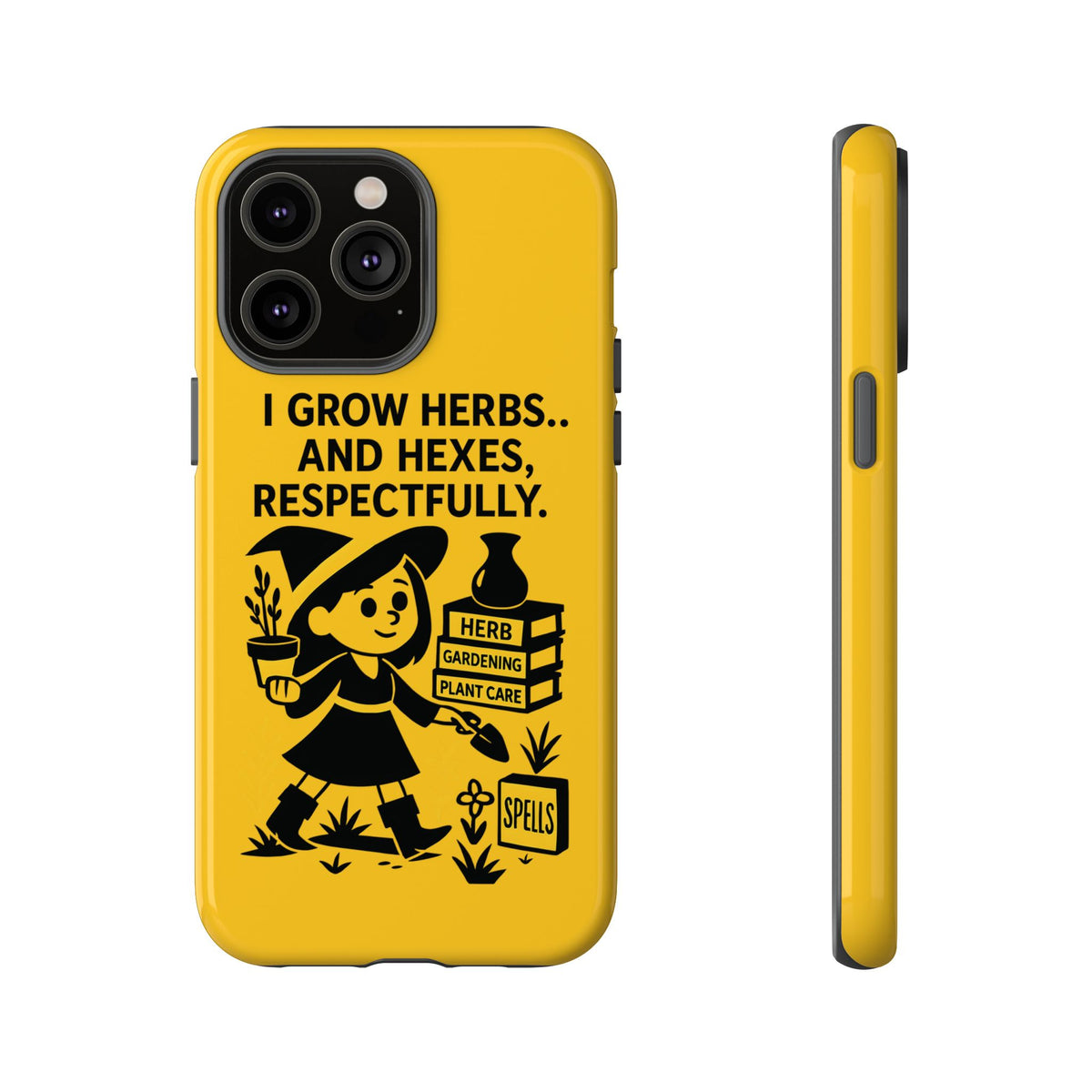 Herb Gardener Phone Case, Gardening Gift, Witchy Phone Cover, Floral Phone Protector, Colorful Plant Care Case