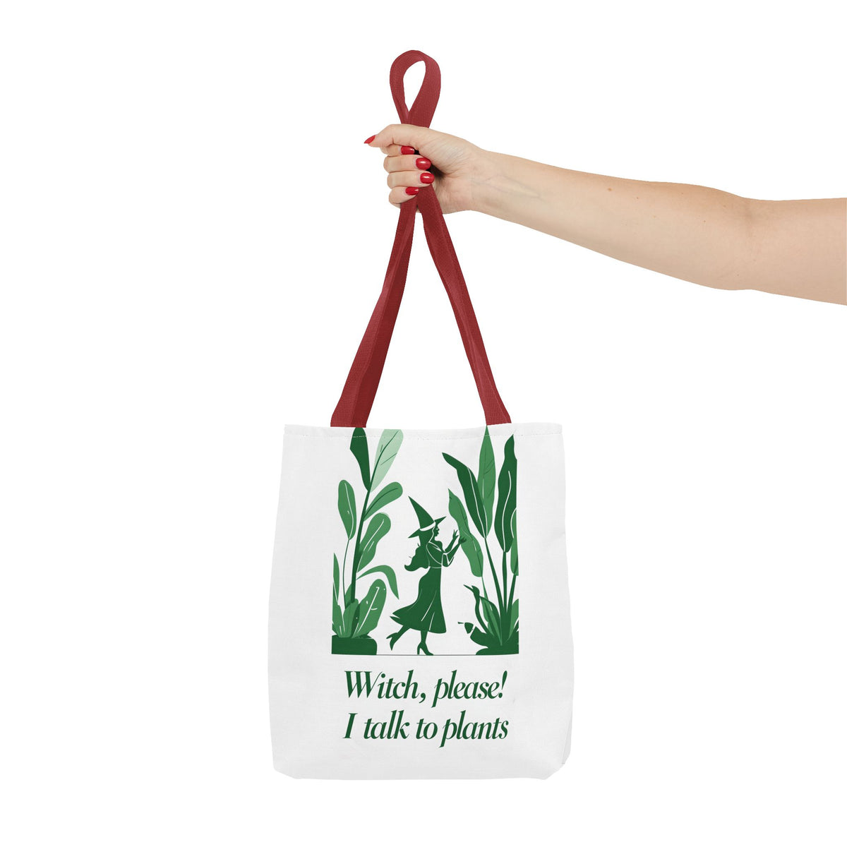 Witchy Plant Lover Tote Bag, Perfect for Gardening Gifts, Eco-Friendly Shopping, Casual Everyday Use, Gift for Nature Enthusiasts