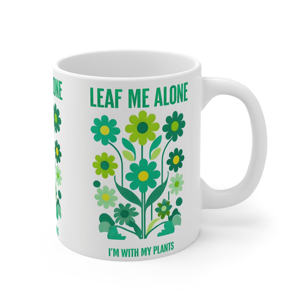 Leaf Me Alone Plant Lover Mug - Perfect Gift for Gardeners, Indoor Plant Enthusiasts, Cozy Home Decor, Coffee Tea Mug, Eco-Friendly Gift