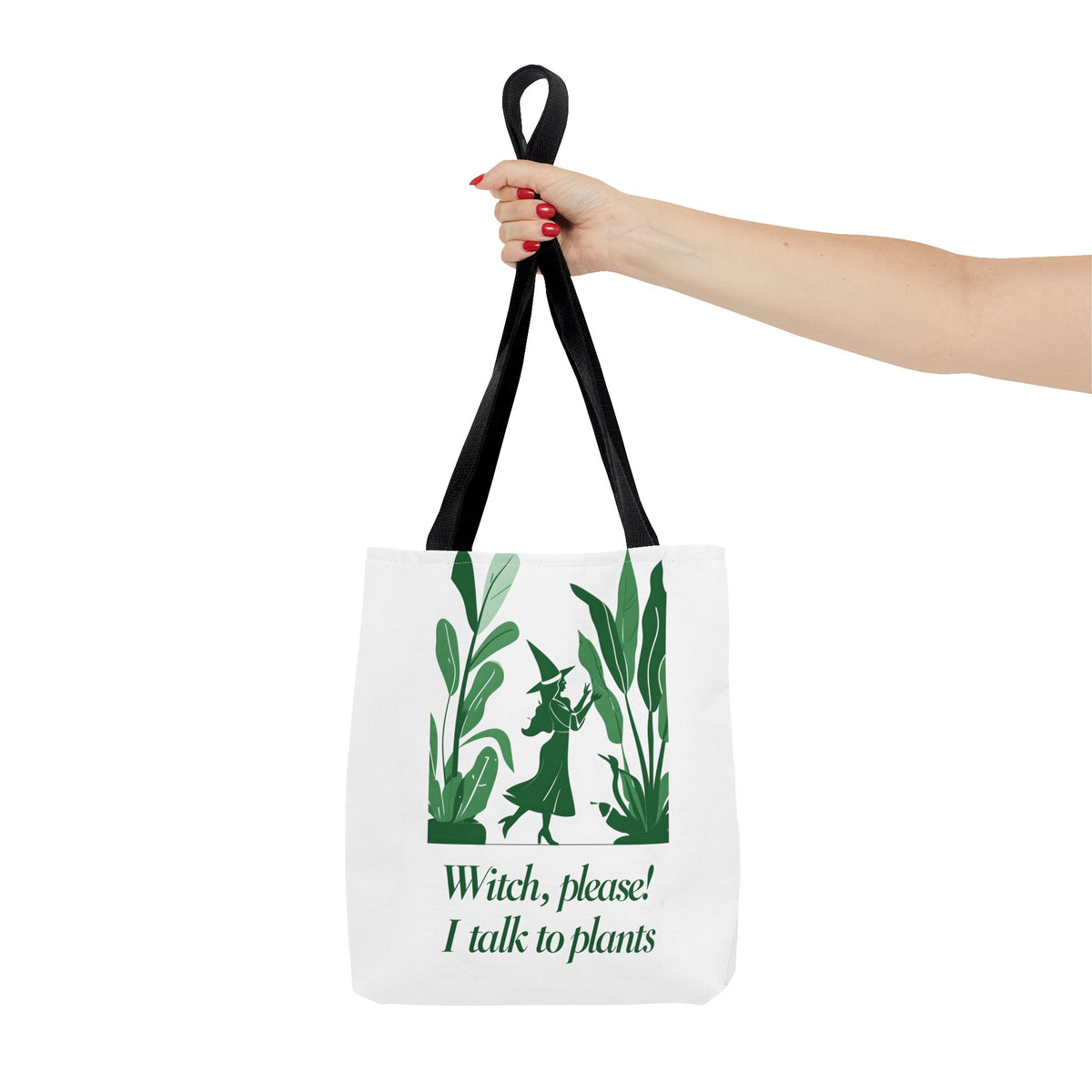 Witchy Plant Lover Tote Bag, Perfect for Gardening Gifts, Eco-Friendly Shopping, Casual Everyday Use, Gift for Nature Enthusiasts