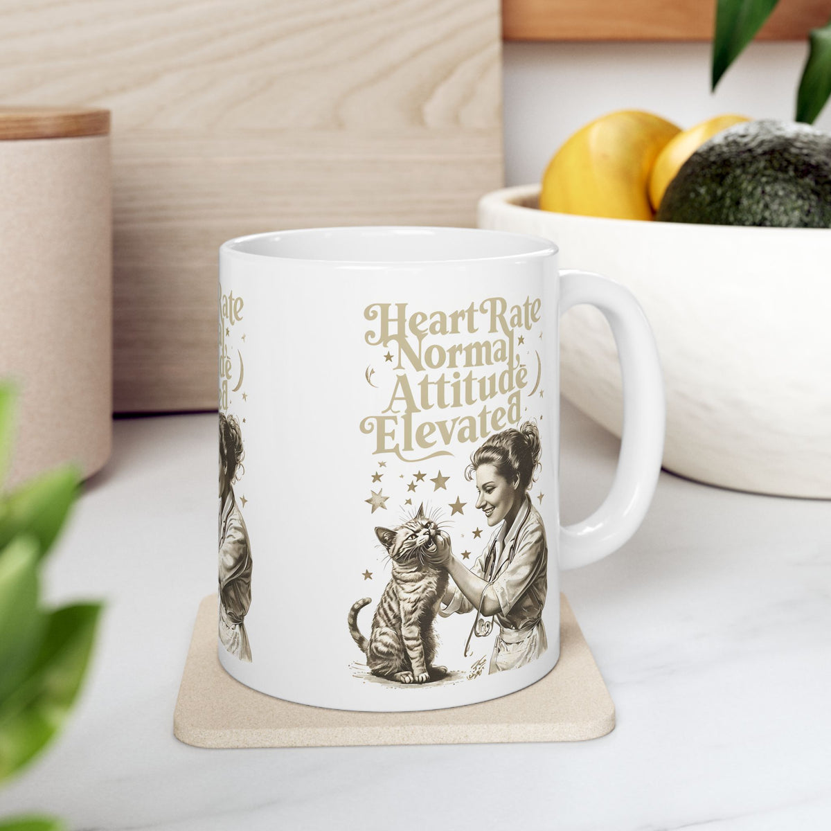 Veterinarian Mug, Funny Cat Lover Gift, Ceramic Tea Cup, 11oz 15oz Sizes, Gift for Vet Tech, Animal Clinic Office Decor, Vet School Student