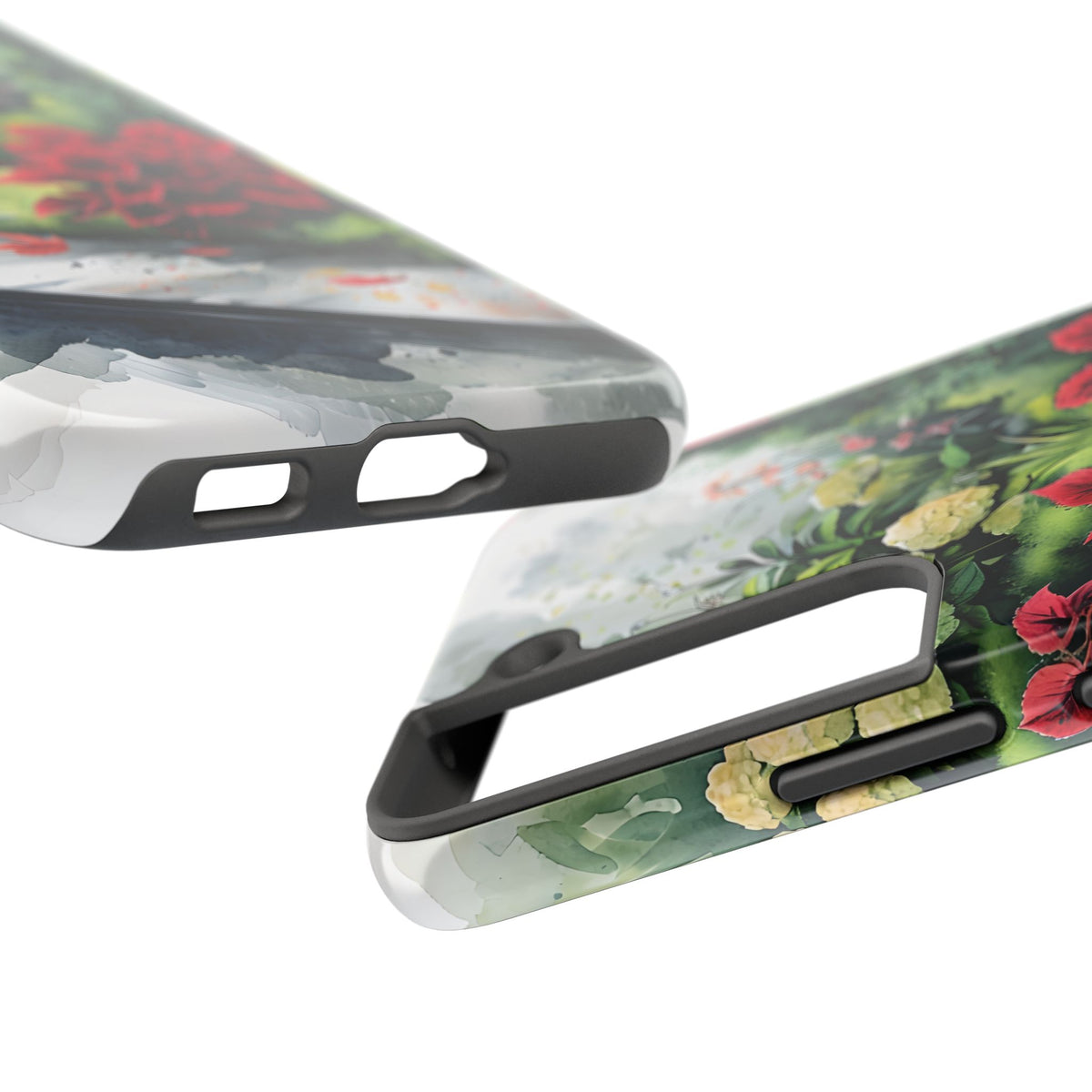 Vibrant Floral Tough Phone Cases, Botanical Art Case, Nature Lover Gift, Phone Protection, Eco-Friendly Phone Accessories