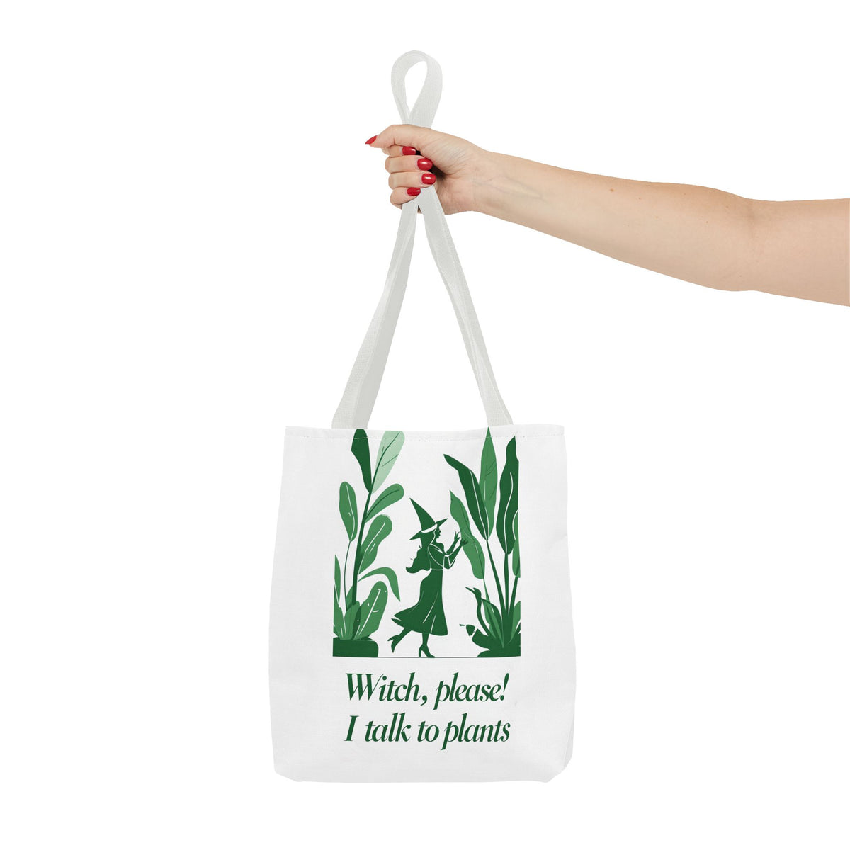 Witchy Plant Lover Tote Bag, Perfect for Gardening Gifts, Eco-Friendly Shopping, Casual Everyday Use, Gift for Nature Enthusiasts