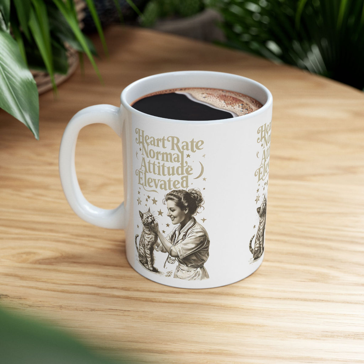 Veterinarian Mug, Funny Cat Lover Gift, Ceramic Tea Cup, 11oz 15oz Sizes, Gift for Vet Tech, Animal Clinic Office Decor, Vet School Student