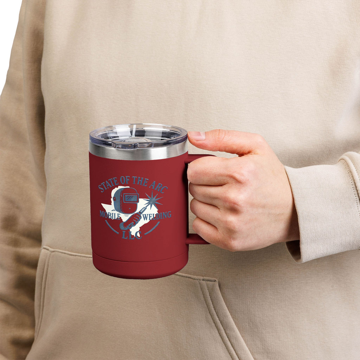 State of the Art Coffee Mug Tumbler - 15oz, Perfect Gift for Welding Enthusiasts, Unique Travel Mug, Great for Holidays, Coffee Lovers Gift