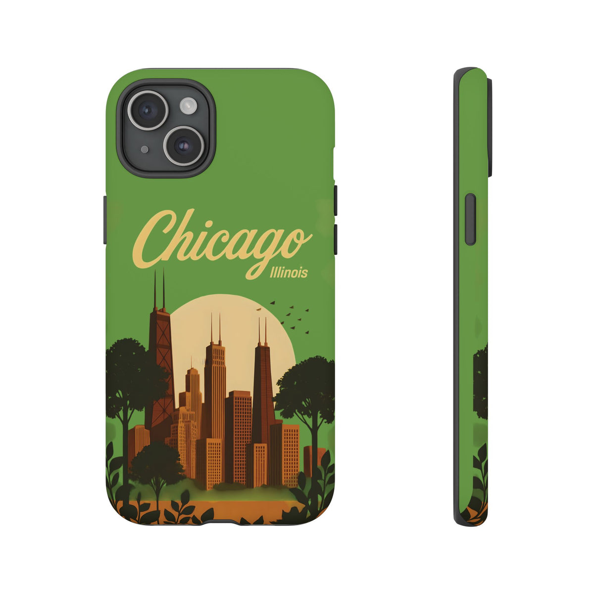 Chicago Skyline Phone Case Tough Cases, Urban Aesthetic, Travel Lover Gift, Modern Design, Protection Accessory