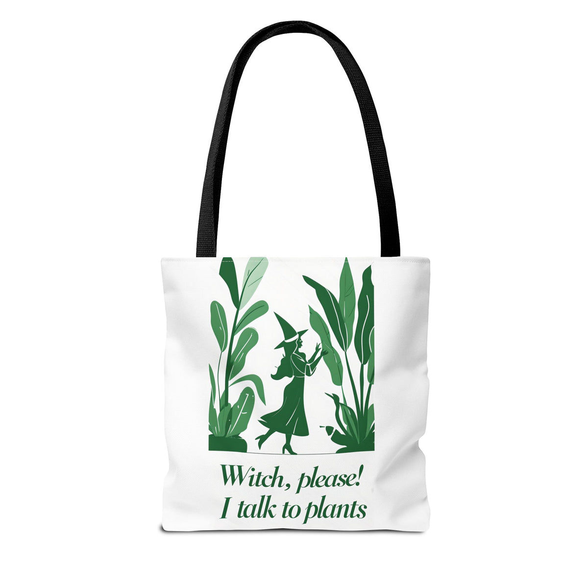 Witchy Plant Lover Tote Bag, Perfect for Gardening Gifts, Eco-Friendly Shopping, Casual Everyday Use, Gift for Nature Enthusiasts
