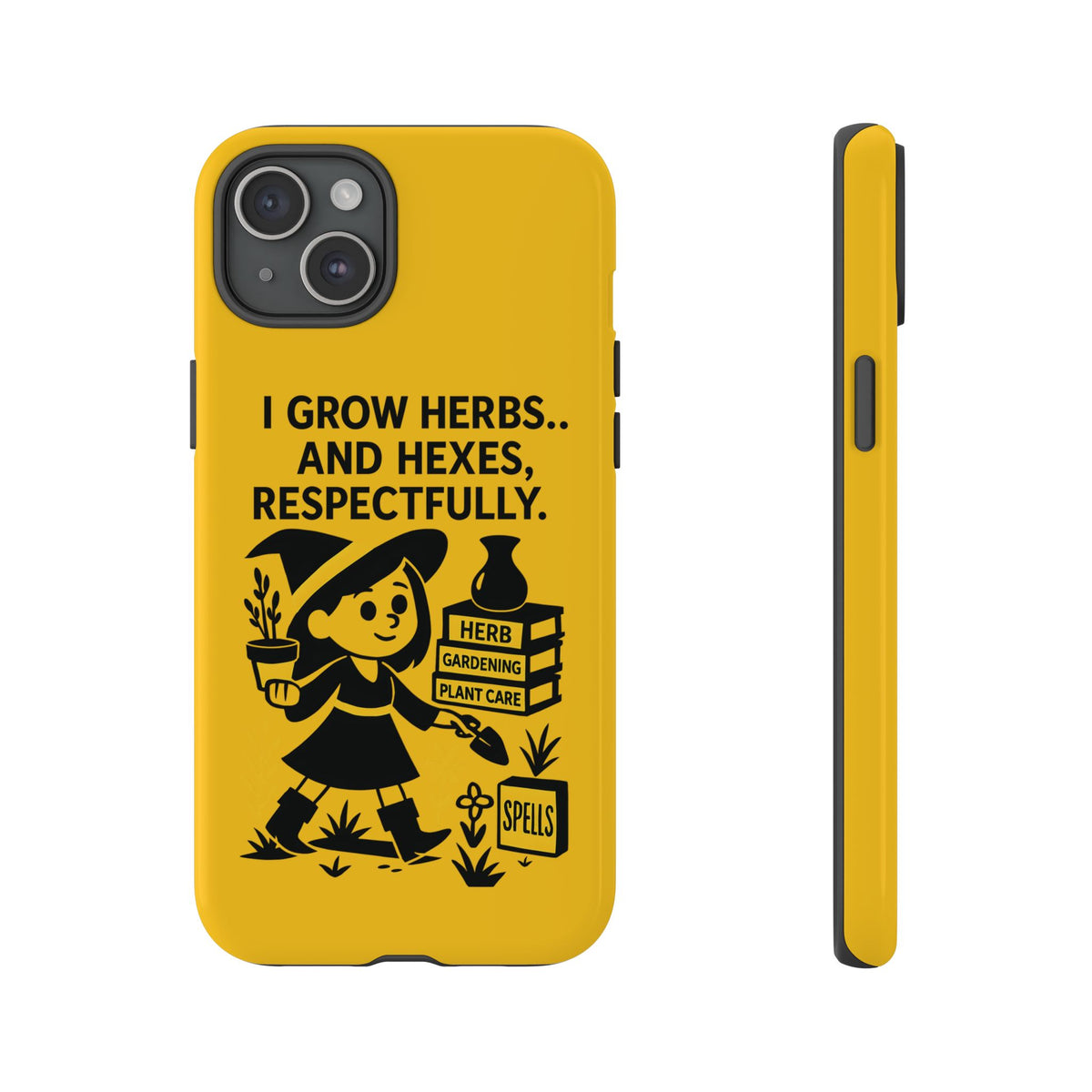 Herb Gardener Phone Case, Gardening Gift, Witchy Phone Cover, Floral Phone Protector, Colorful Plant Care Case