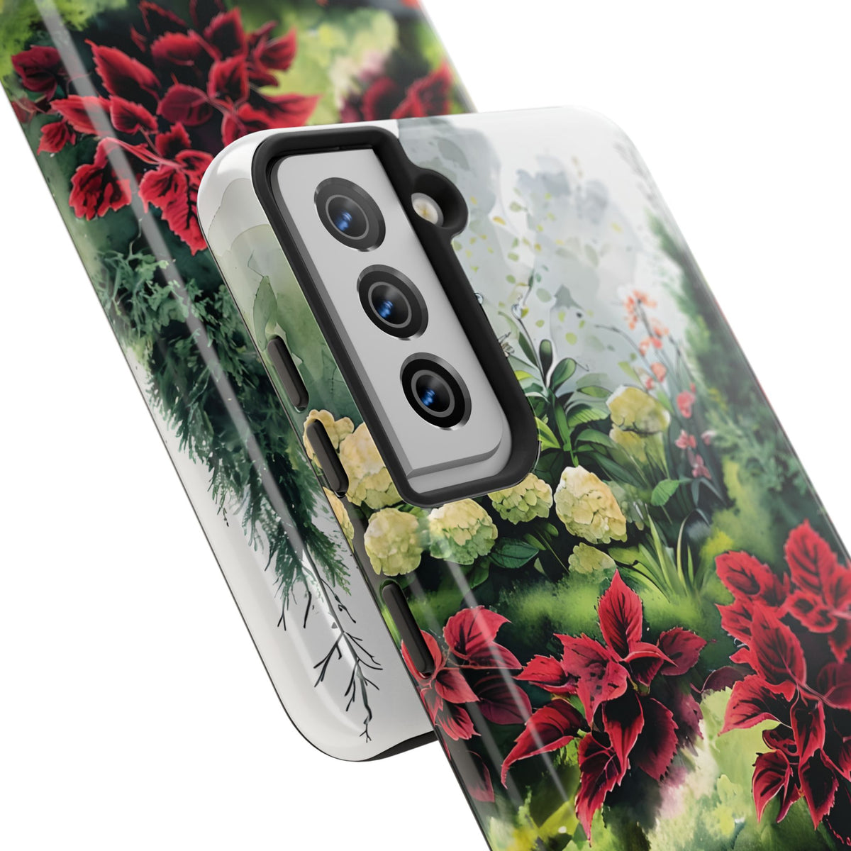 Vibrant Floral Tough Phone Cases, Botanical Art Case, Nature Lover Gift, Phone Protection, Eco-Friendly Phone Accessories