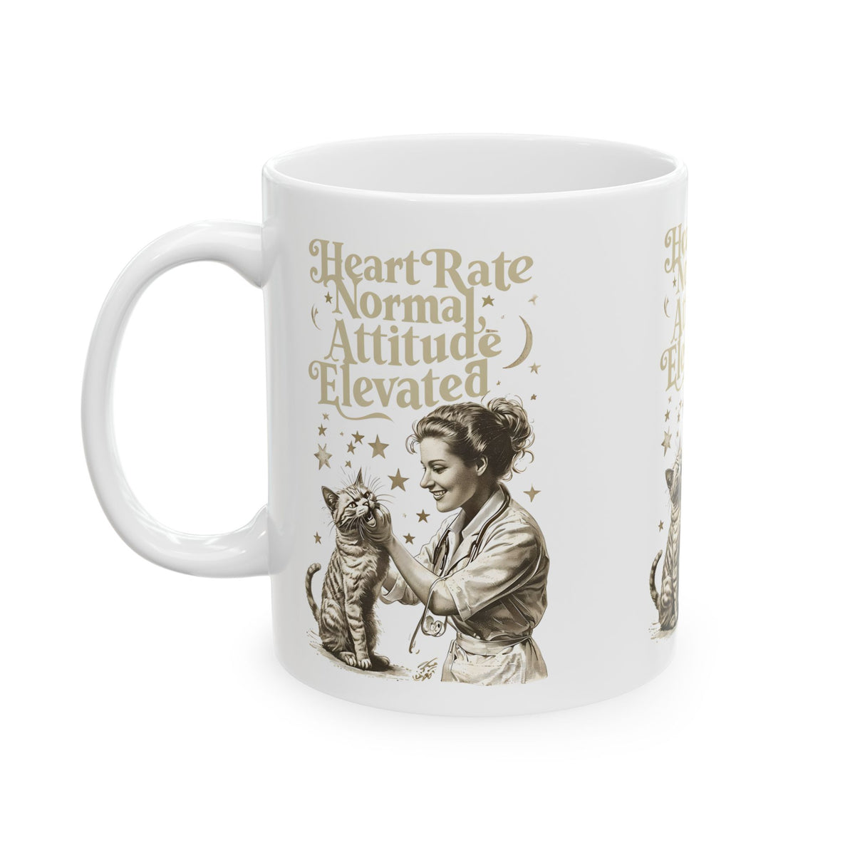 Veterinarian Mug, Funny Cat Lover Gift, Ceramic Tea Cup, 11oz 15oz Sizes, Gift for Vet Tech, Animal Clinic Office Decor, Vet School Student