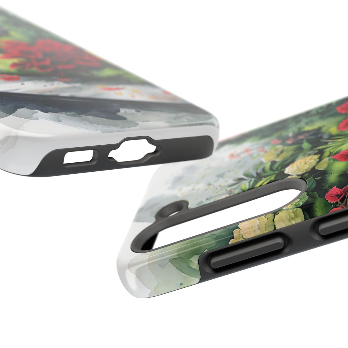 Vibrant Floral Tough Phone Cases, Botanical Art Case, Nature Lover Gift, Phone Protection, Eco-Friendly Phone Accessories