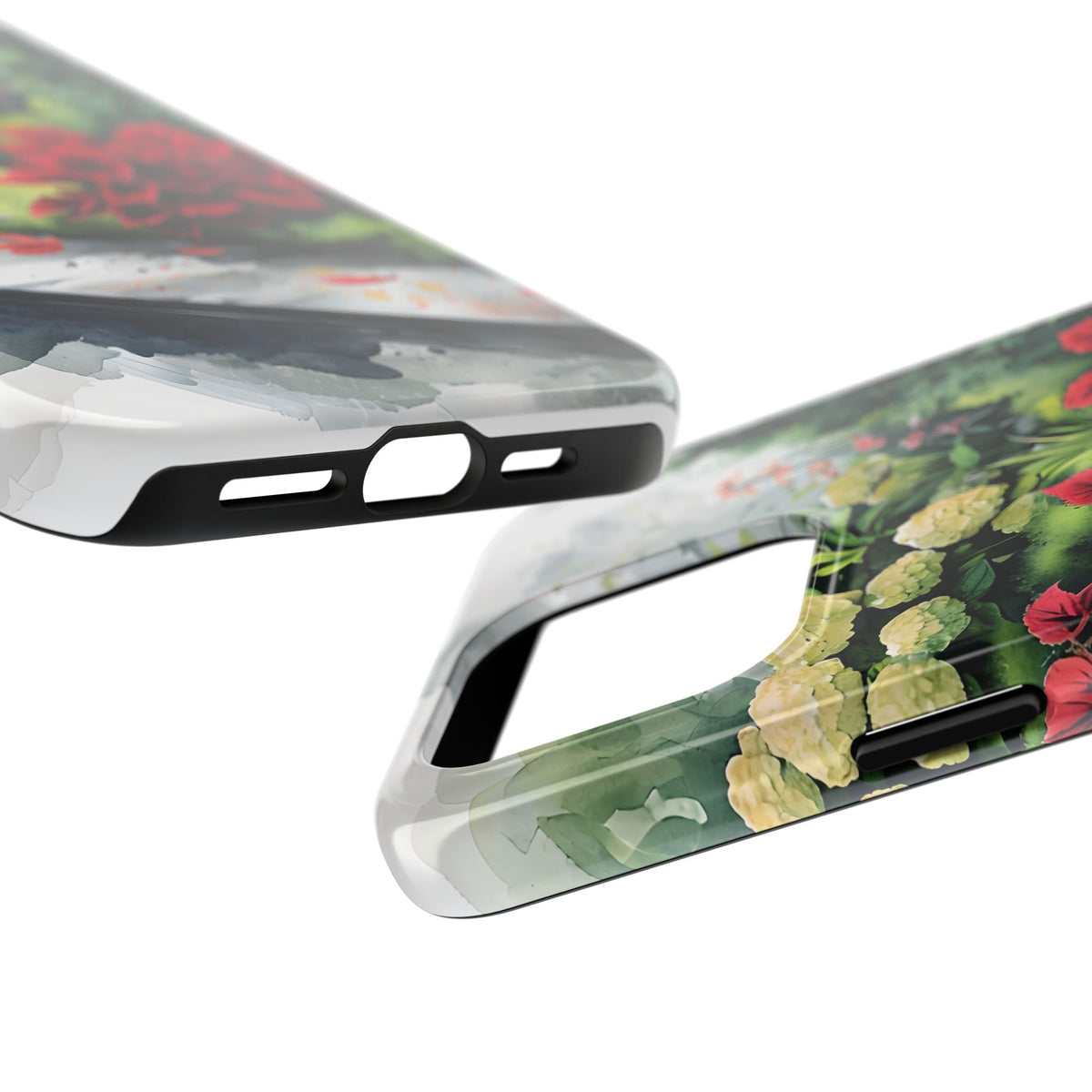 Vibrant Floral Tough Phone Cases, Botanical Art Case, Nature Lover Gift, Phone Protection, Eco-Friendly Phone Accessories