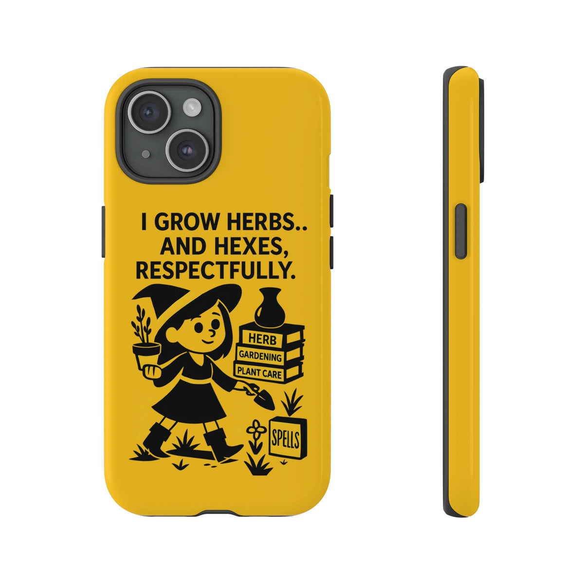 Herb Gardener Phone Case, Gardening Gift, Witchy Phone Cover, Floral Phone Protector, Colorful Plant Care Case