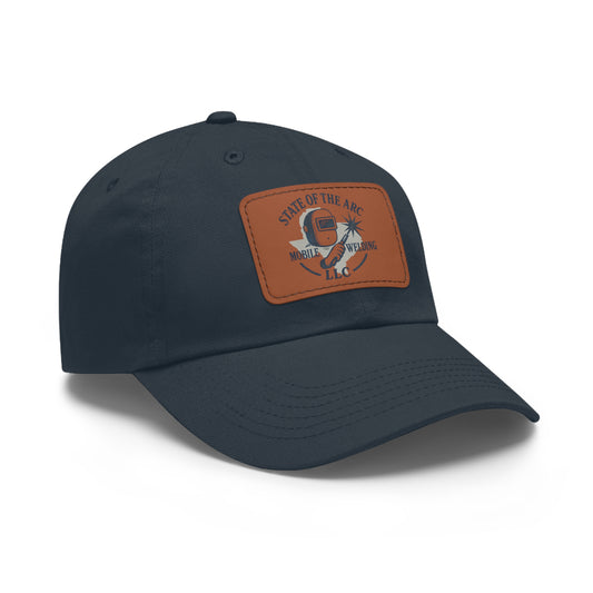 Stylish Dad Hat, Leather Patch Cap, Casual Wear, Gift for Dad, Outdoor Adventures, Personalized Father's Day Hat