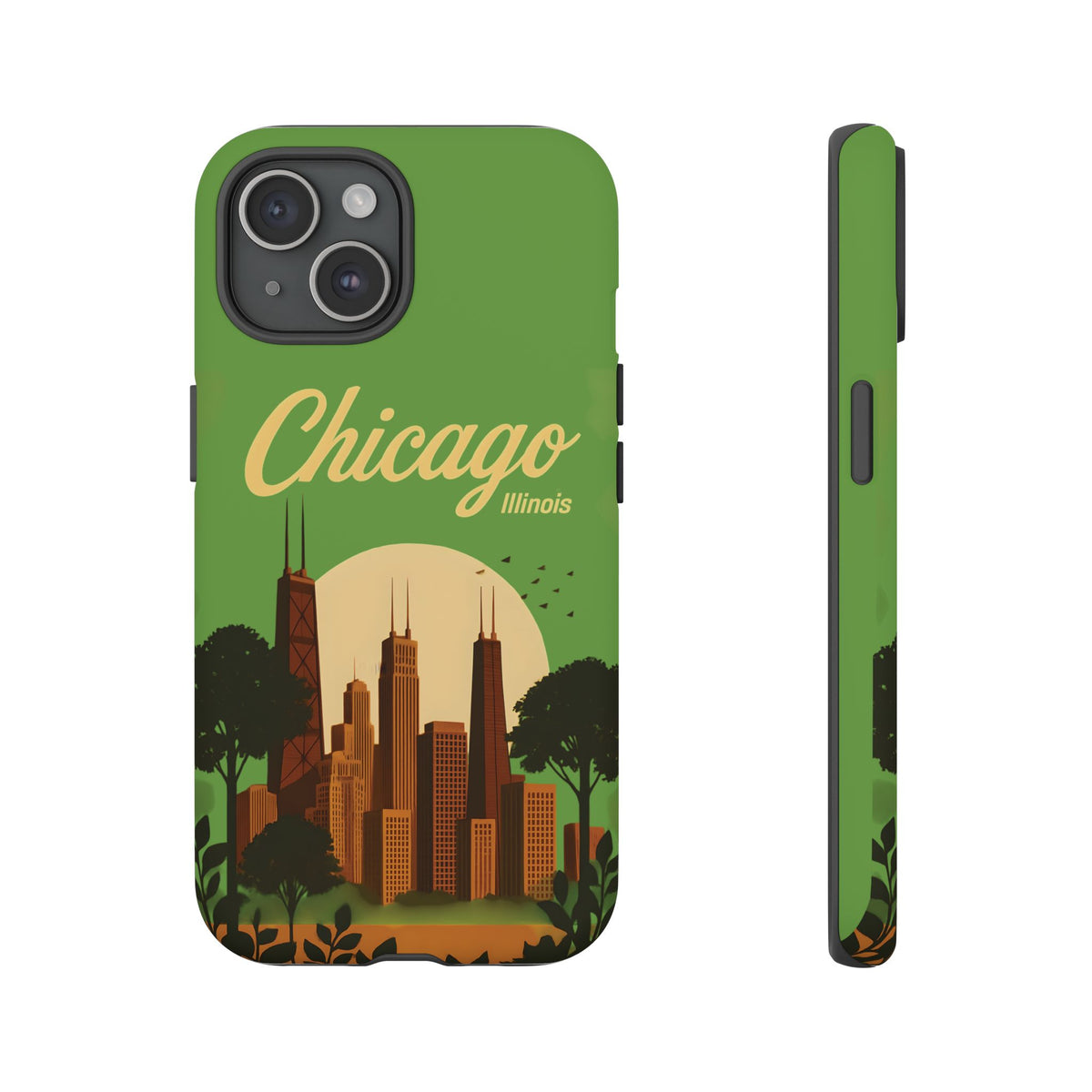 Chicago Skyline Phone Case Tough Cases, Urban Aesthetic, Travel Lover Gift, Modern Design, Protection Accessory