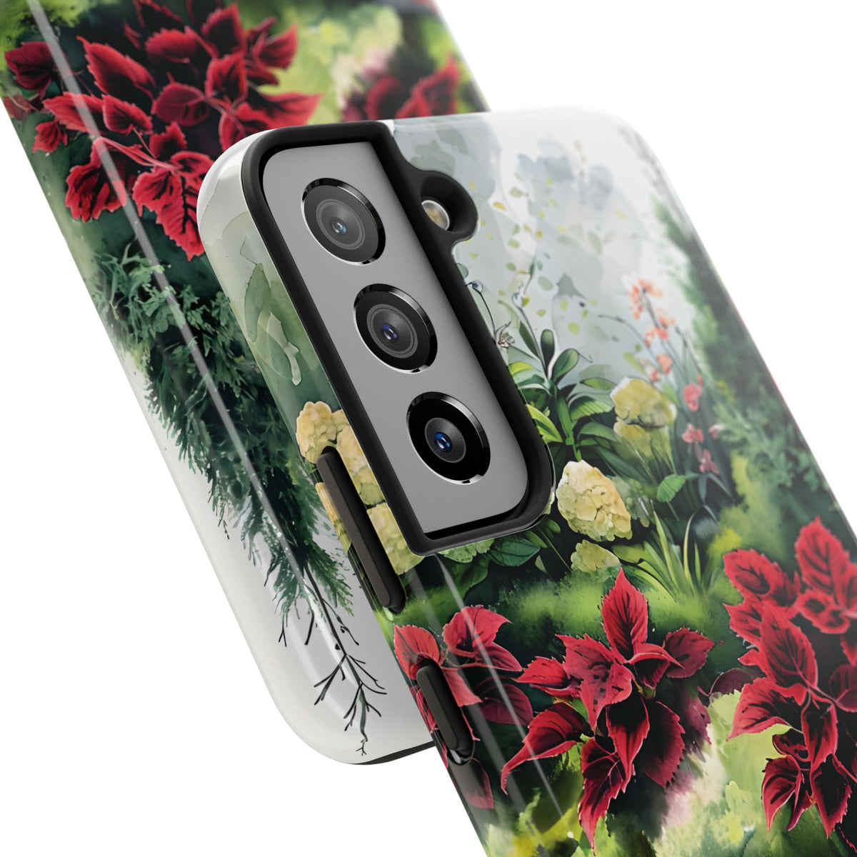 Vibrant Floral Tough Phone Cases, Botanical Art Case, Nature Lover Gift, Phone Protection, Eco-Friendly Phone Accessories