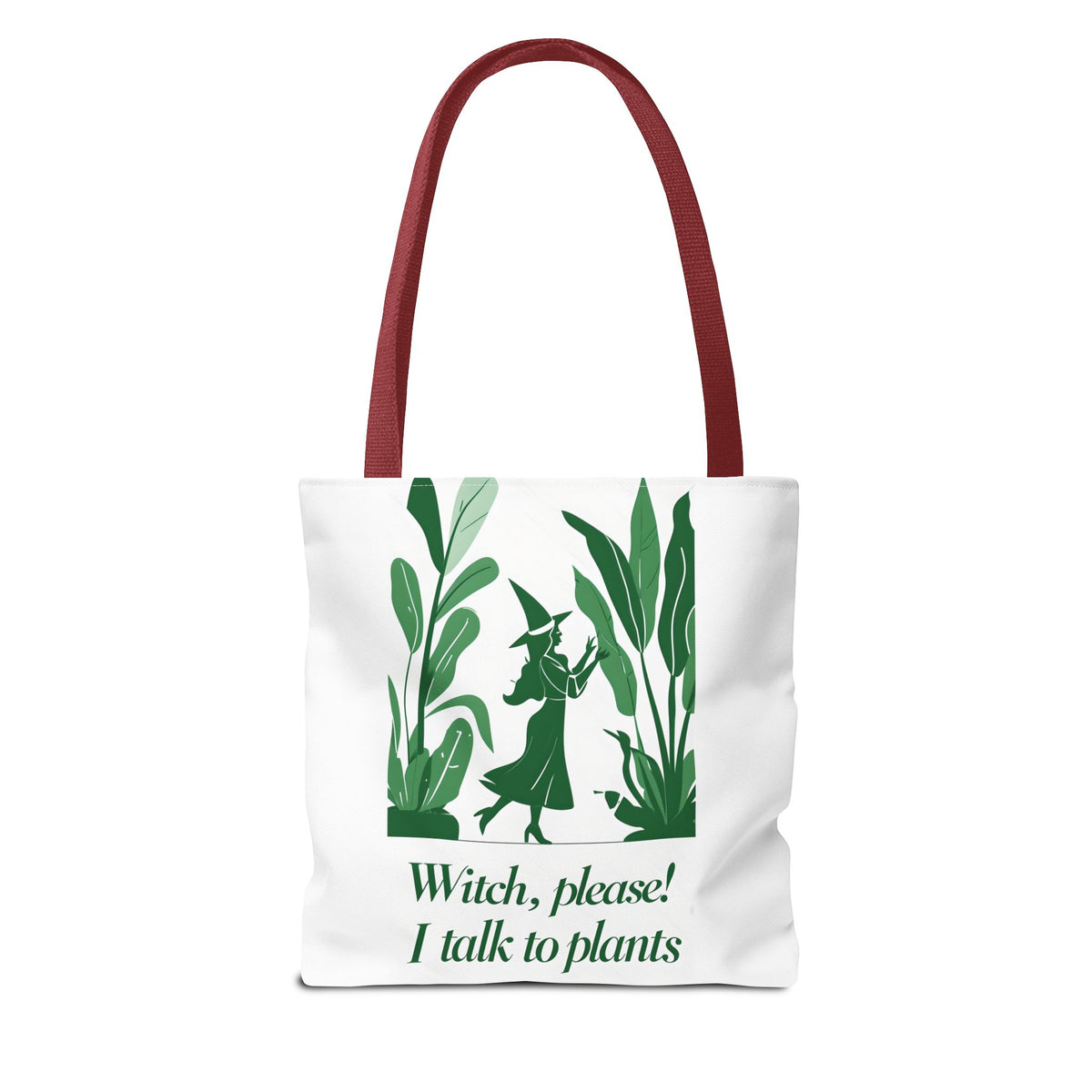 Witchy Plant Lover Tote Bag, Perfect for Gardening Gifts, Eco-Friendly Shopping, Casual Everyday Use, Gift for Nature Enthusiasts