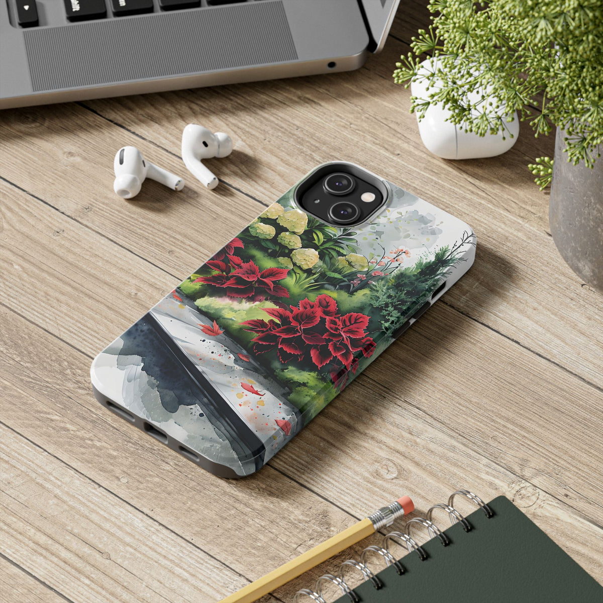 Vibrant Floral Tough Phone Cases, Botanical Art Case, Nature Lover Gift, Phone Protection, Eco-Friendly Phone Accessories