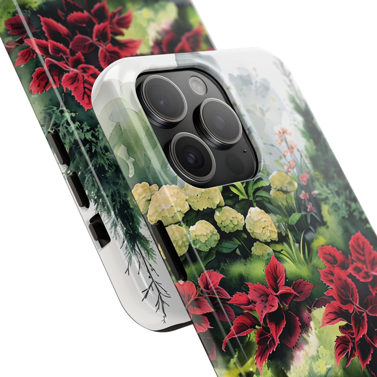 Vibrant Floral Tough Phone Cases, Botanical Art Case, Nature Lover Gift, Phone Protection, Eco-Friendly Phone Accessories