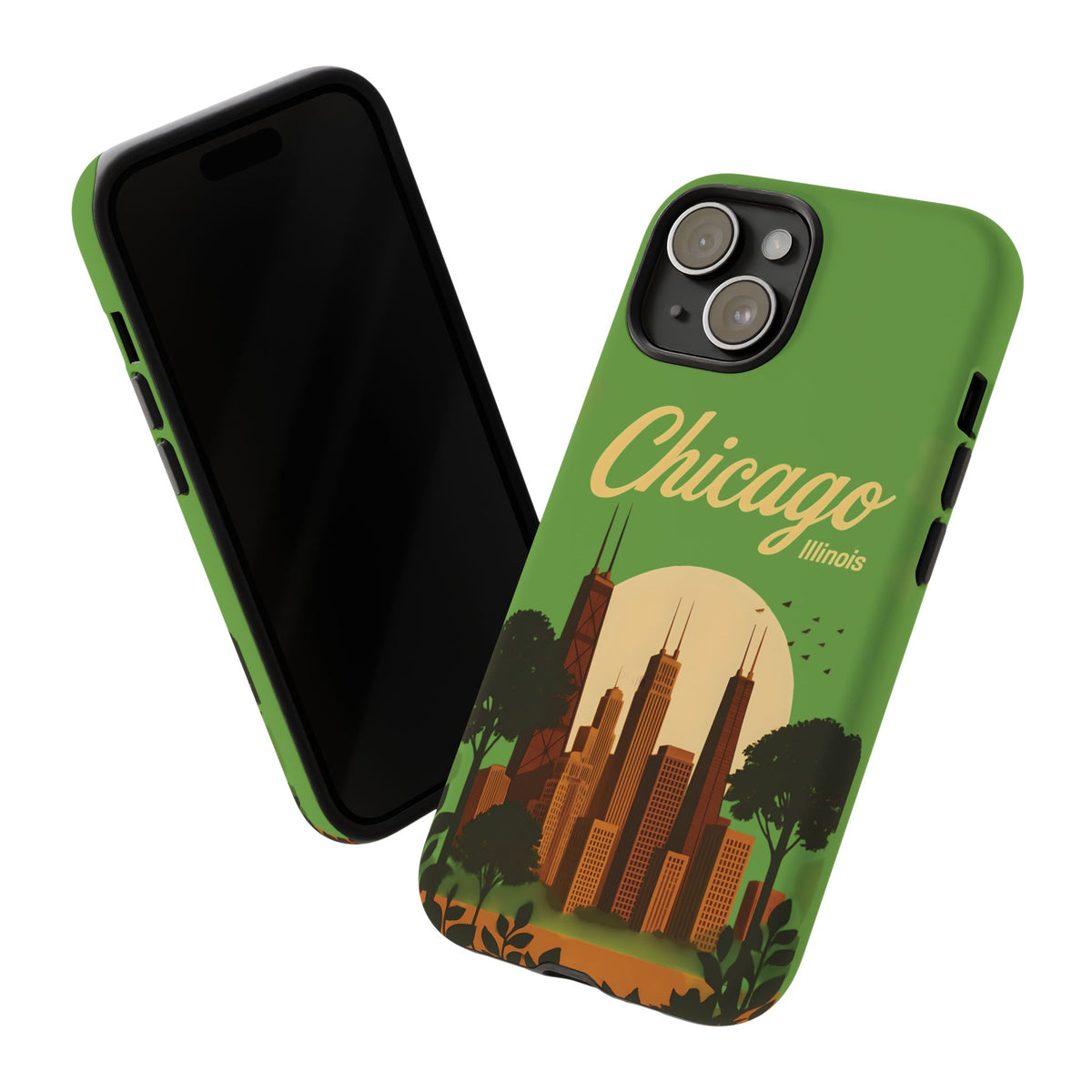 Chicago Skyline Phone Case Tough Cases, Urban Aesthetic, Travel Lover Gift, Modern Design, Protection Accessory
