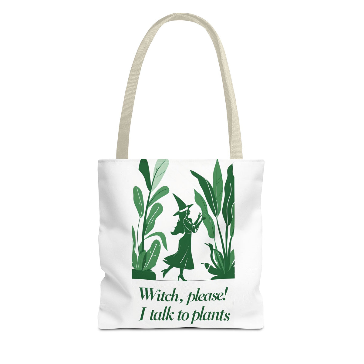 Witchy Plant Lover Tote Bag, Perfect for Gardening Gifts, Eco-Friendly Shopping, Casual Everyday Use, Gift for Nature Enthusiasts